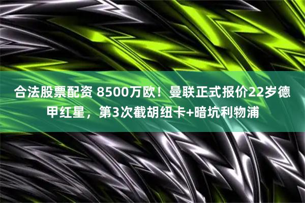 合法股票配资 8500万欧！曼联正式报价22岁德甲红星，第3次截胡纽卡+暗坑利物浦